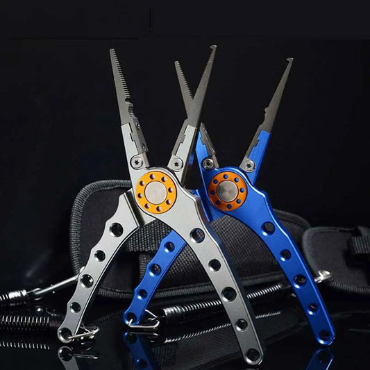 Fishing Pliers Aluminum Alloy scissors Hook Remover 150g 20CM Fishing Tools Line Cutter Multifunctional Knot Fishing Equipment