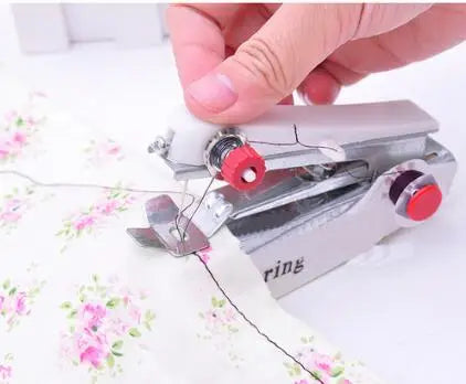 1pc Portable Mini Manual Sewing Machine Simple Operation Sewing Tools Sewing  Cloth Fabric Handy Needlework Tool LYQ