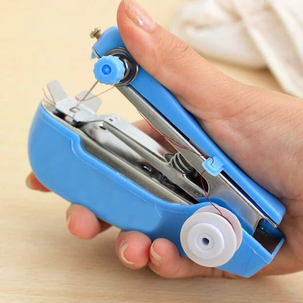 1pc Portable Mini Manual Sewing Machine Simple Operation Sewing Tools Sewing  Cloth Fabric Handy Needlework Tool LYQ