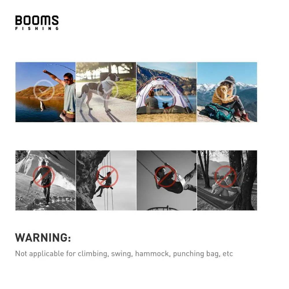 Booms Fishing CC1 Steel Small Carabiner Clips Outdoor Camping  Multi Tool  Fishing Acessories 6pcs