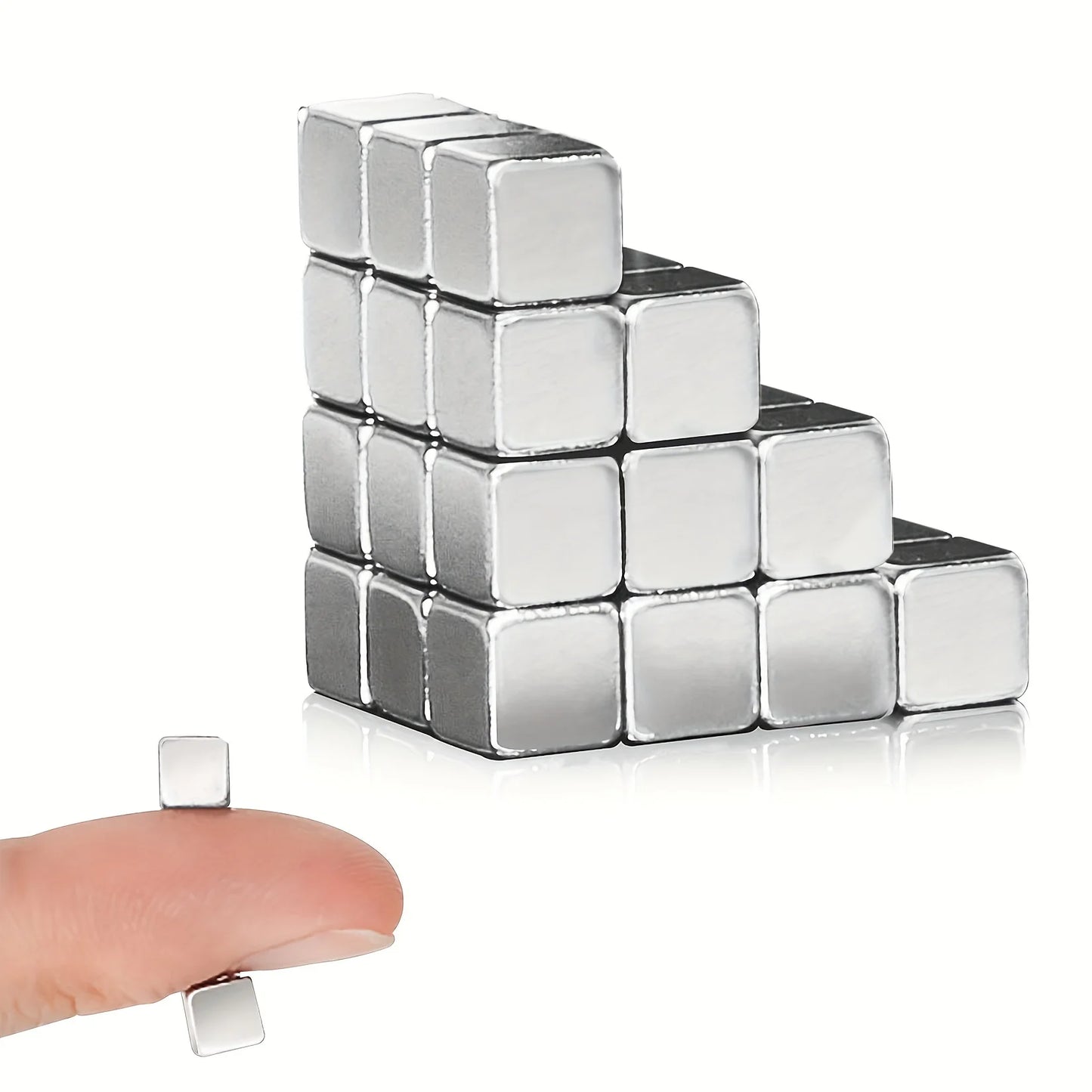 Strong Neodymium Magnets, Square Rare Earth Magnets Heavy Duty for Crafts Fridge, Whiteboard, Office, Dry Erase Board