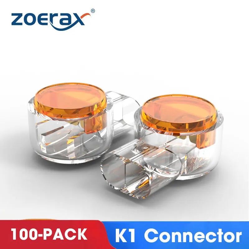 ZoeRax 100PCS K1 K2 K3 Connector Wire Splice Connector RJ45 RJ11 Wiring Ethernet Telephone Cable Cord UY2 Network Cable Terminal