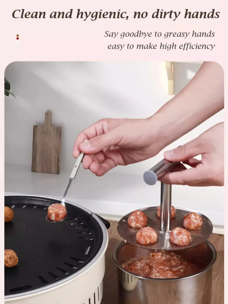 Stainless Steel Meatball Making Tool Meatball Making Mold  Kitchen Extruded Meatball Making Tool Meatballs Maker  Colorless Dura