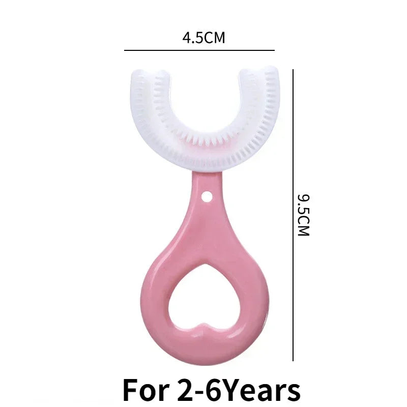 Baby Toothbrush Children 360 Degree U-shaped Child Toothbrush Teethers Baby Tooth Brush Silicone Kids Teeth Oral Care Cleaning