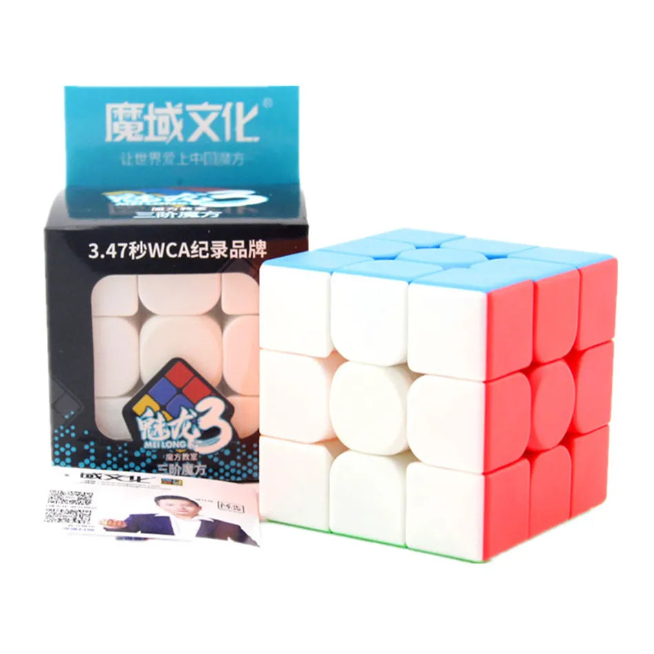 [ECube] Moyu Cubing Classroom Meilong 3/3C 3x3 Magic Stickerless 3 Layers Speed Magic Cube Professional Puzzle Toys for Children