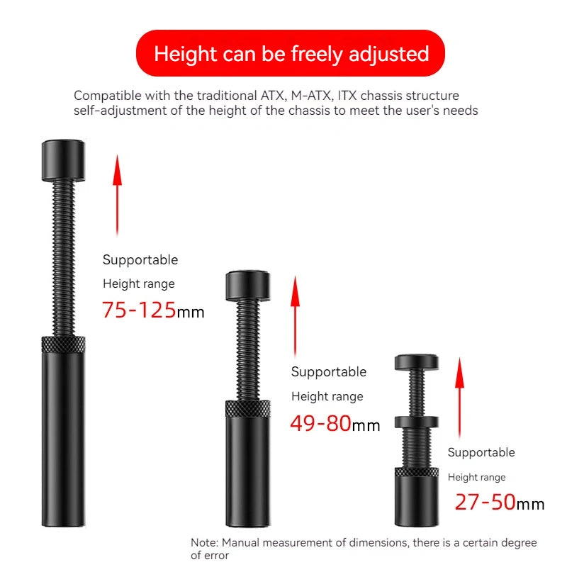 TEUCER VC-16 Graphics Card GPU Holder Vertical Telescopic Rotating Stand Magnetic Bracket Video Card Holder