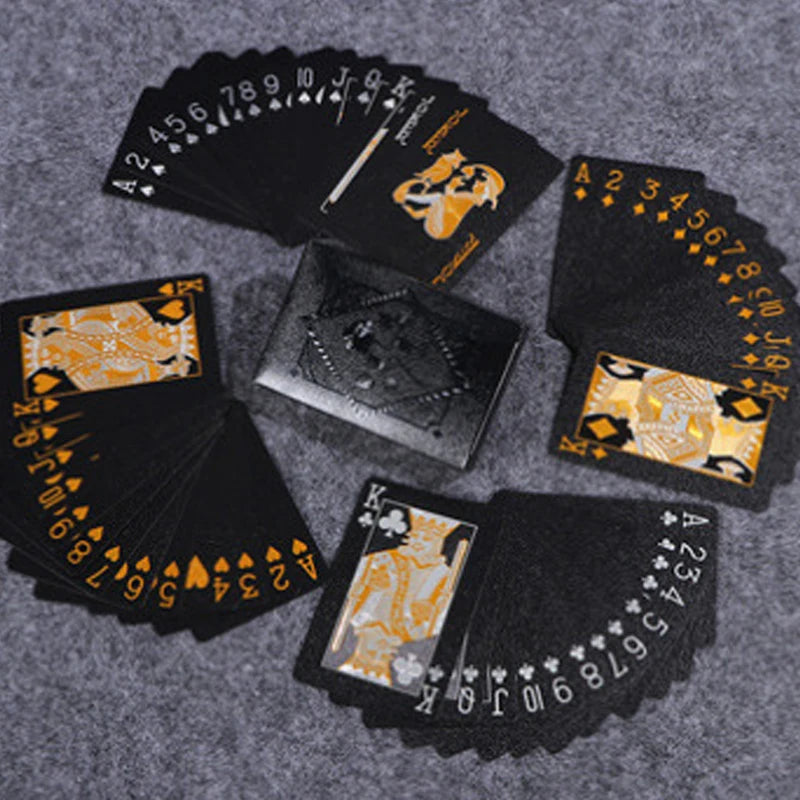 Black Gold Poker game card set waterproof poker set Magic Dmagic packaging board game gift collection