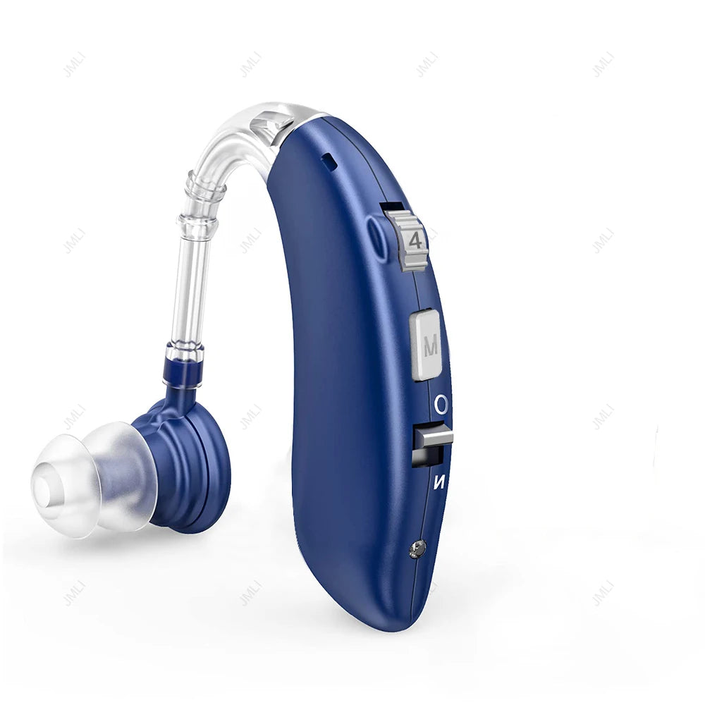 2025 Best Rechargeable Digital BTE Hearing Aid Adjustable Tone Sound Amplifier Portable Deaf Elderly Hearing Aids