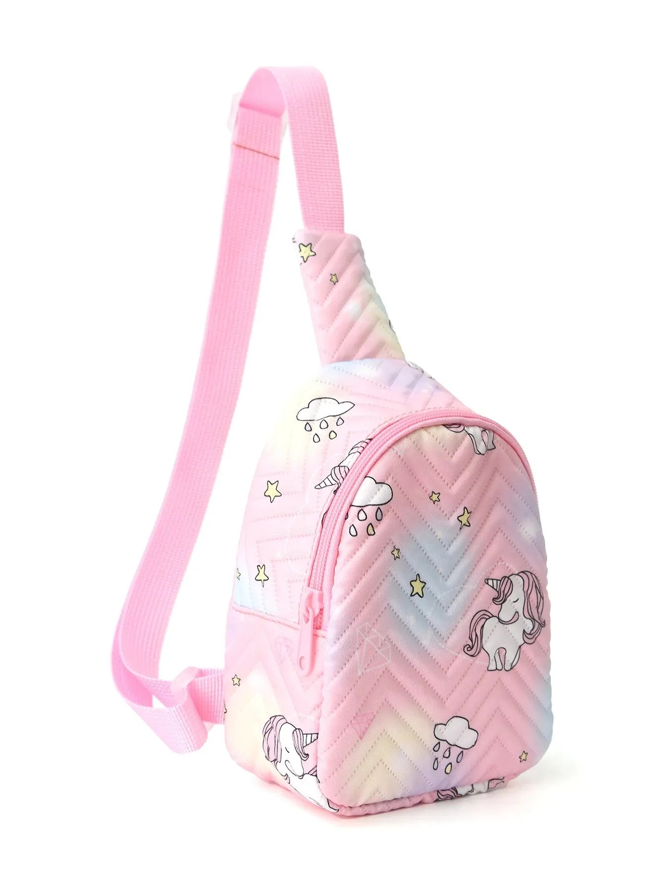 1pc Cute Cartoon Unicorn Print Children'S Backpack, Suitable For Girls, Students, Outdoor Travel, School, Holiday Gifts