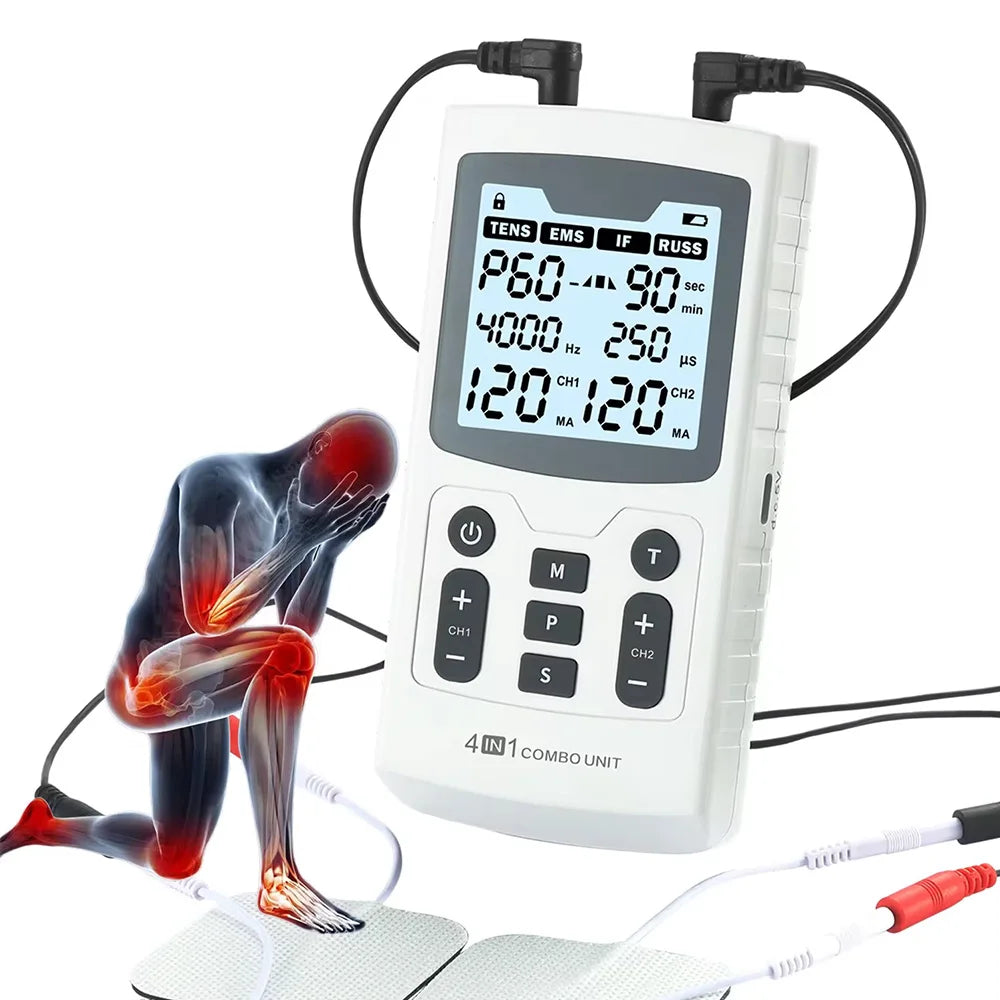 Electric Muscle Therapy Stimulator High-Frequency Interferential Physiotherapy Device  IFT RUSS TENS EMS Adjustable Body Massage