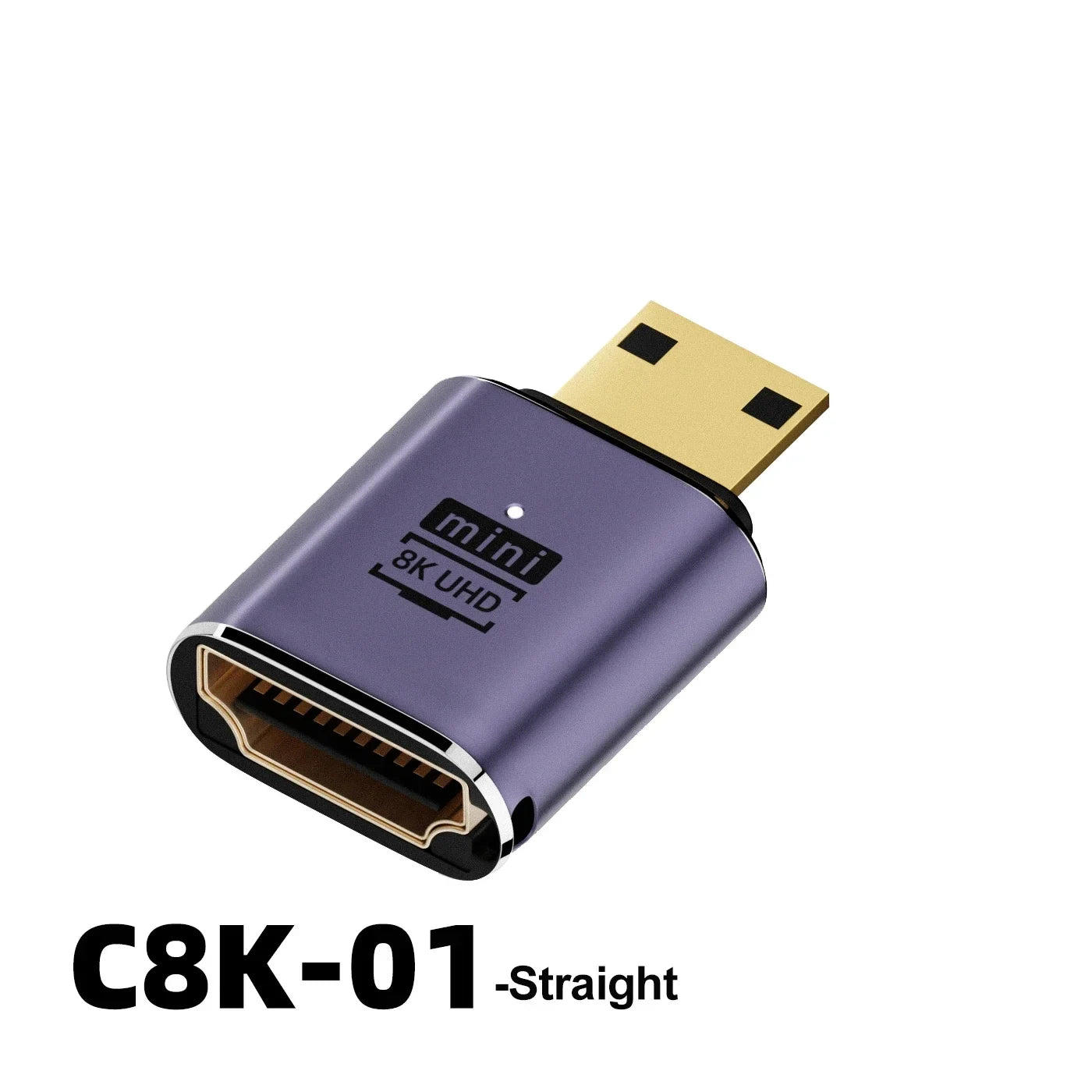 HDMI-Compatible Adapter 90 270 Degree Right Angle Male to Female Converter 8K HD Connector Mini / Micro HDMI-compatible Extender