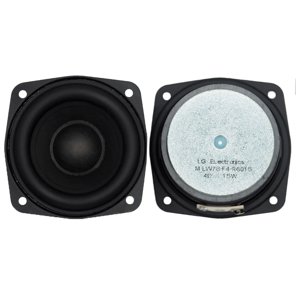 1pcs 78MM 4 Ohm 15W Subwoofer Speaker 3 Inch Convex Cap Bass Square Woofer DIY Bookshelf Speakers Hifi Home Sound Theater