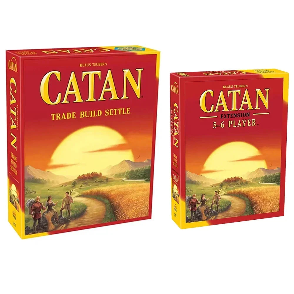 Catan Board Game Puzzle Leisure Toy Game Card Edition Playing Games 2-8 People Party Card Games