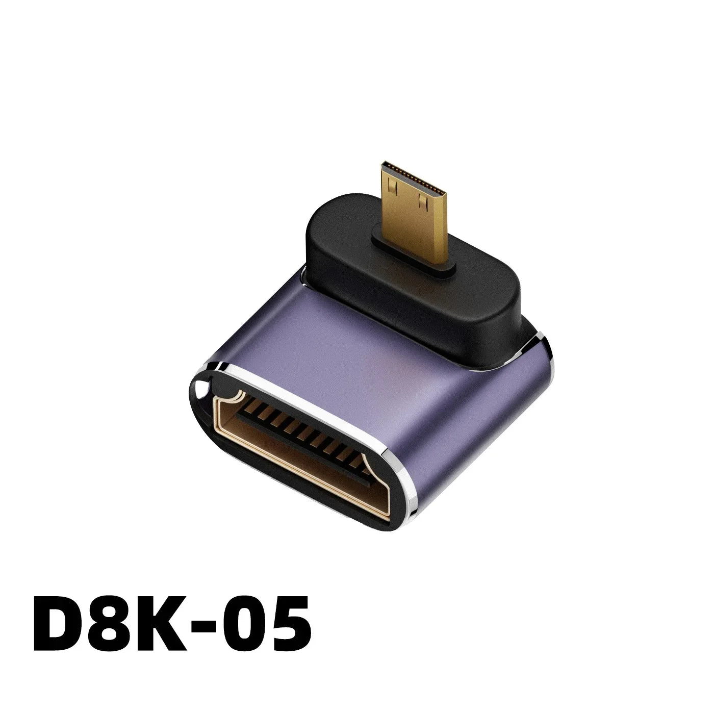 HDMI-Compatible Adapter 90 270 Degree Right Angle Male to Female Converter 8K HD Connector Mini / Micro HDMI-compatible Extender