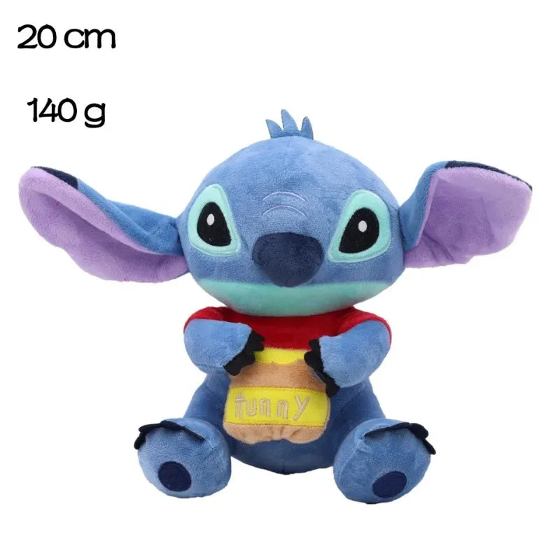 Genuine Disney Stitch 20-25CM Plush Toy Anime Lilo & Stitch Stuffed Toys Kawaii Cartoon Cute Pillow Doll Toys Kids Birthday Gift