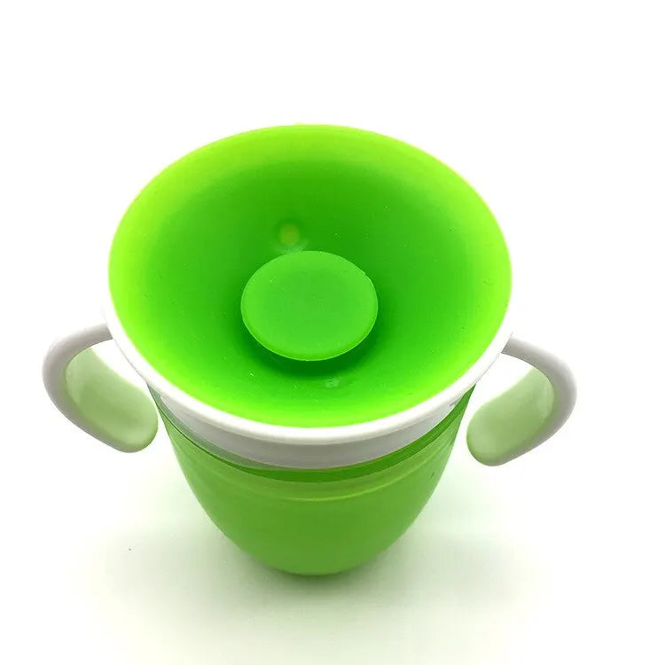 Silicone Cup Mouth 360 Leak Proof Sprinkling Magic Cup Baby Children Learn To Drink Anti Choke Drink Cup Fast Delivery