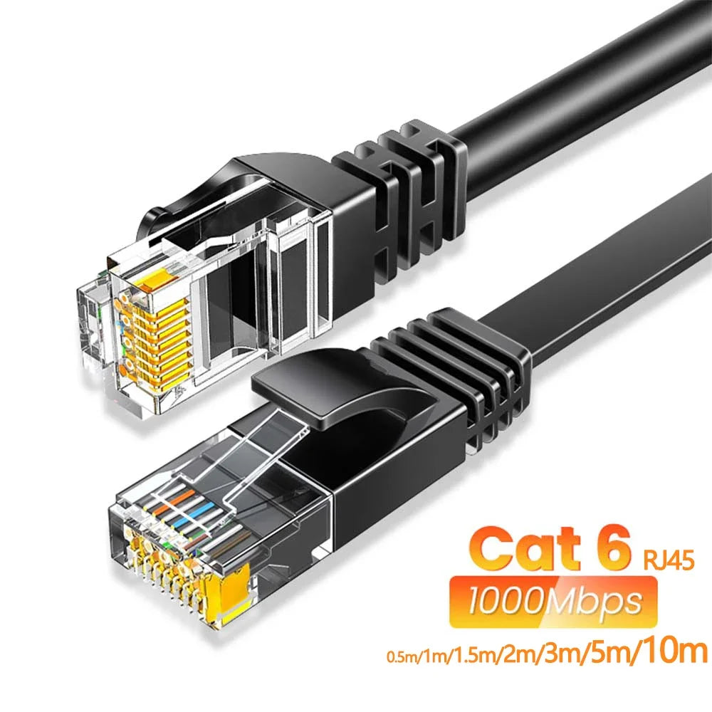 0.5-30M Cat6 Ethernet Cable Gigabit High Speed 1000Mbps Internet Cable RJ45 Shielded Network LAN Cord for Laptop Router PC PS5 4