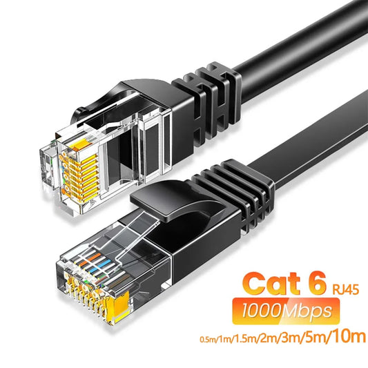 0.5-30M Cat6 Ethernet Cable Gigabit High Speed 1000Mbps Internet Cable RJ45 Shielded Network LAN Cord for Laptop Router PC PS5 4