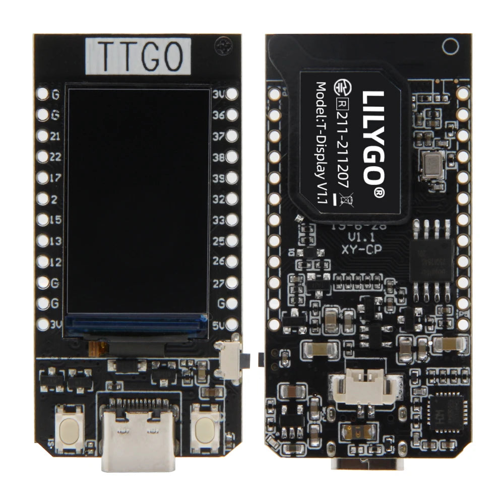 LILYGO® TTGO T-Display ESP32 Development Board WiFi Bluetooth 1.14 Inch ST7789V IPS LCD Wireless Controller Module For Arduino