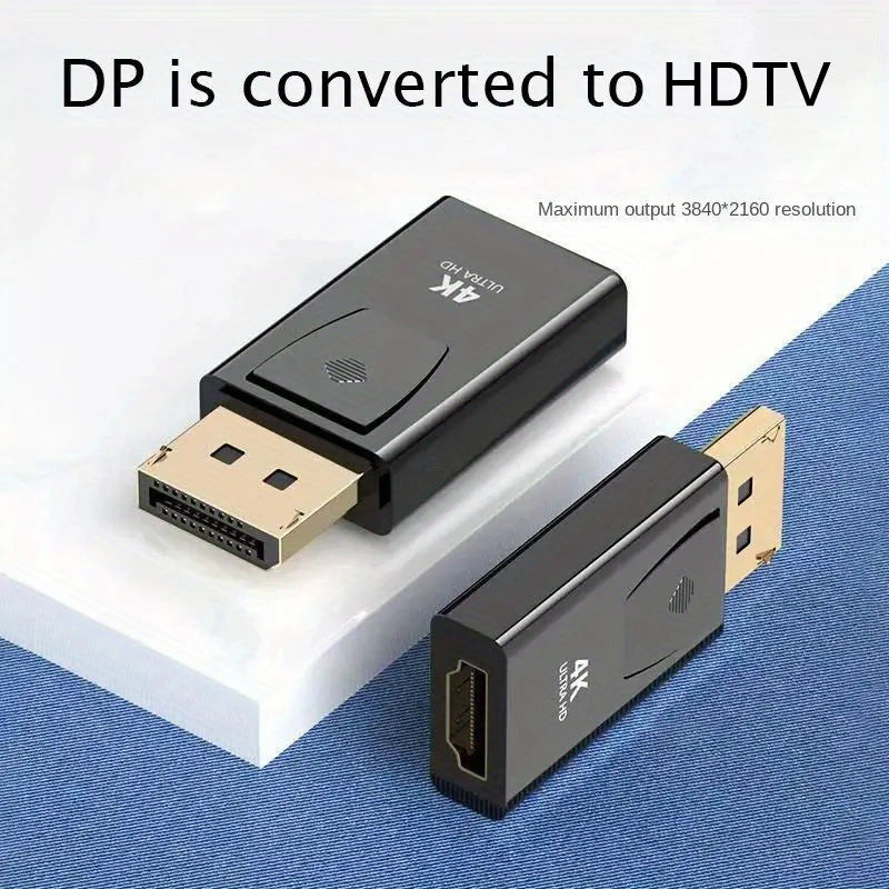 DP To HDTV 4K Connector DisplayPort DP Male to HD Female Adapter Converter Video Audio Plug Switch For Computer TV Laptop