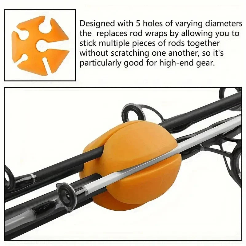 Rod Ball Retaining Clip Rod Holder Protector Storage Device Fishing Equipment  Fishing Tools