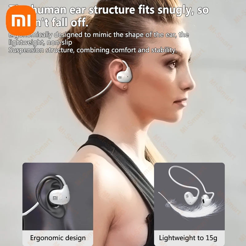 Xiaomi Wireless Bluetooth 5.3 Headphones Bone Conduction Waterproof Headset Stereo Over-Ear Sports Earphones Earbuds with Mic