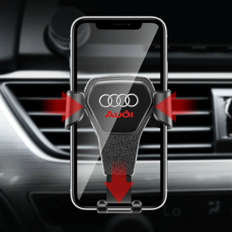 Car Phone Holder Gravity Sensing Auto Grip Universal Bracket For Audi Sline A3 A1 A4 B8 B7 A6 C7 A5 A7 A8 B9 B6 C6 Q2 Q3 Q5 Q7