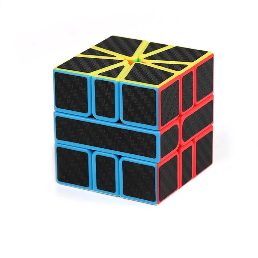 Meilong Carbon Fiber Cube 2x2x2 3x3x3 4x4x4 Pyramid Skew SQ1 Megaminx Puzzle For Beginners and Professionals