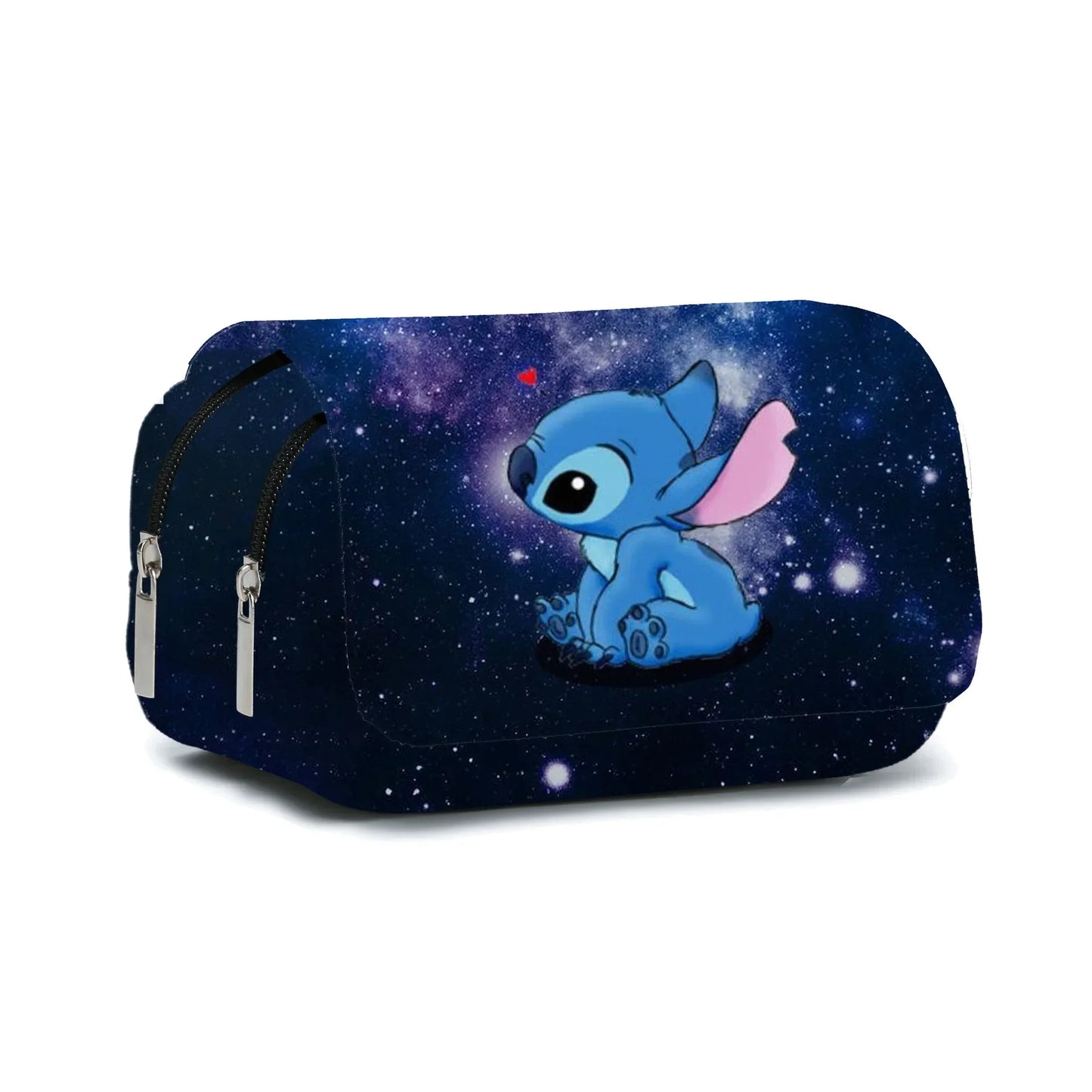 Stitch Fully Printed Flap Pen Bag Stationery Box Pencil Case Primary and Secondary School Girls Anime Kawaii