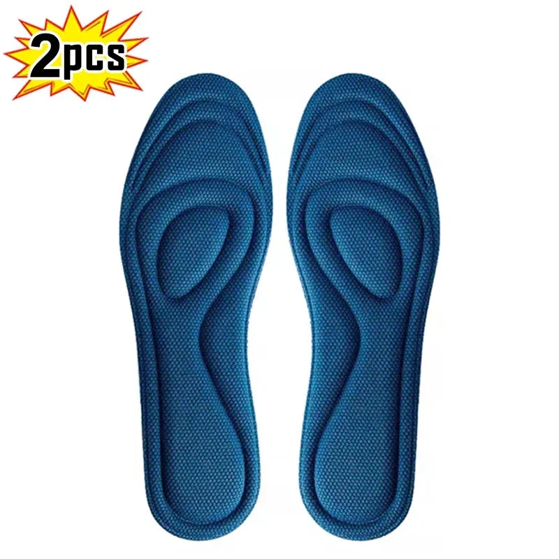 2 Pairs Memory Foam Orthopedic Insoles for Shoes Antibacterial Deodorization Sweat Absorption Insert Sport Shoes Running Pads