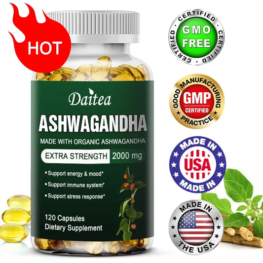 Daitea Ashwagandha Extract Capsule Anti-oxidation, Lipid-lowering, Decompression, Improving Sleep, Enhancing Immunity