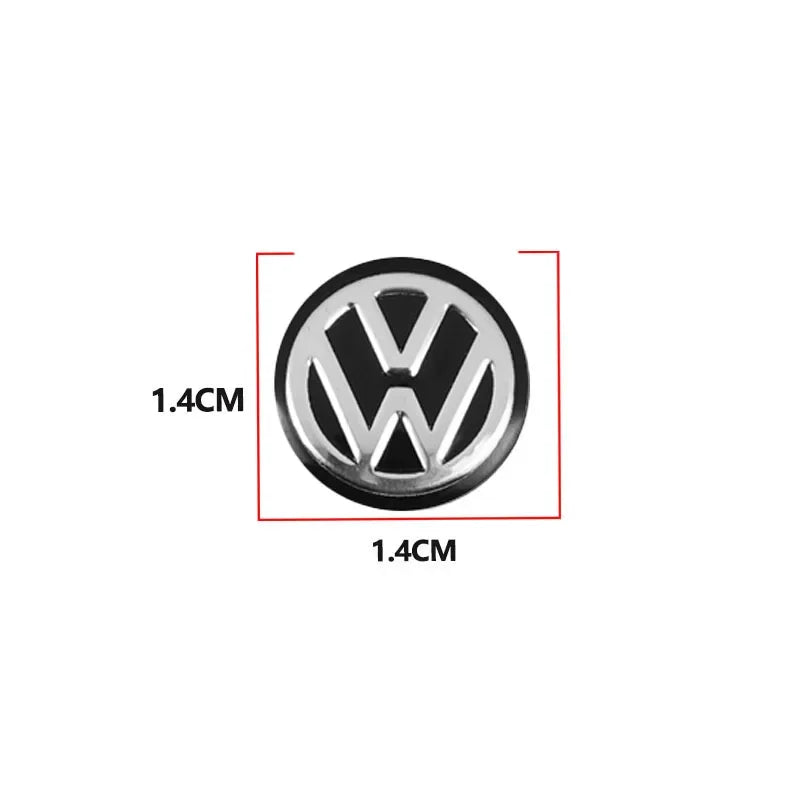 Car Key Stickers Auto Control Keychain Emblem Accessories For Volkswagen VW R-line GTI R Polo Golf Passat Magotan Tiguan Jetta