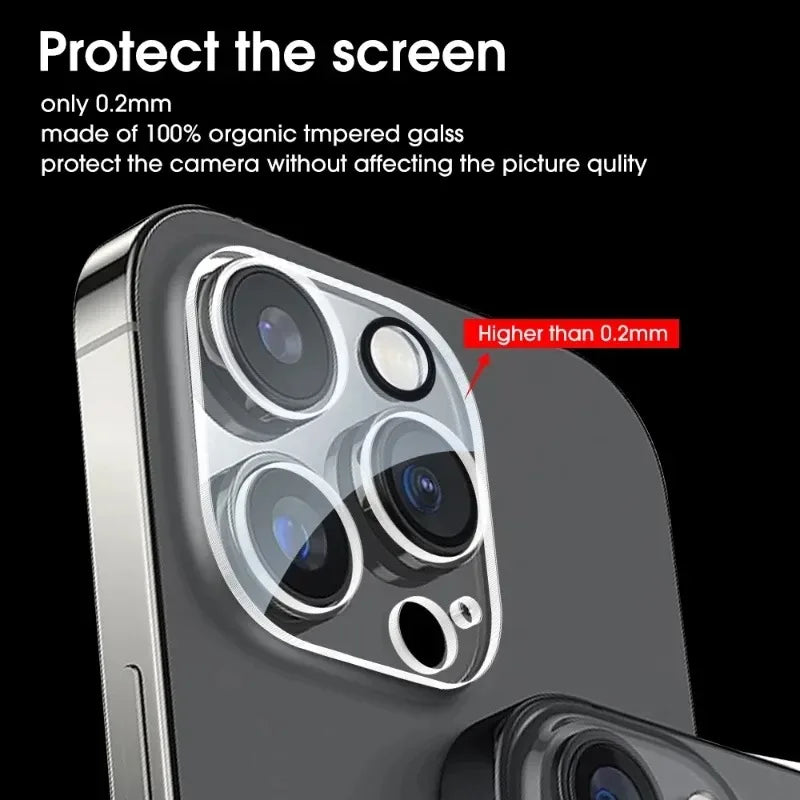 3pcs Camera Lens Protector For iPhone 15 14 13 12 11 Pro Max Lens Protective Glass For iPhone 14 Plus 15 Pro Max Tempered Glass