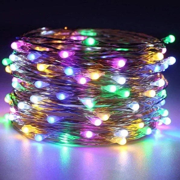 1/2/3/5/10/20M LED Fairy Lights Battery Powered Copper Wire String Lights For Bedroom Garden Party Wedding Christmas Decoration