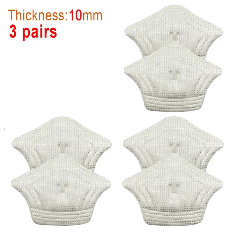 3pair/6pcs Insoles Patch Heel Pads for Sport Shoes Back Sticker Adjustable Size Antiwear Feet Pad Cushion Insert Insole