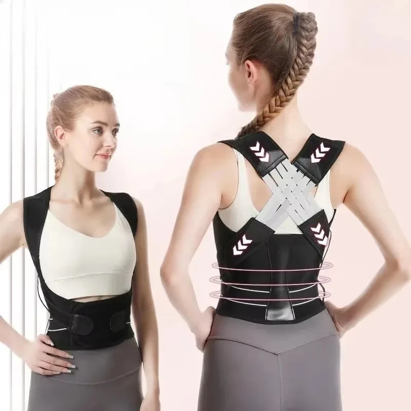 Back Posture Girdle for Women Men Shoulder Posture Corrector Back Support Gym Exercise Pilates Back Straightener Body Shape