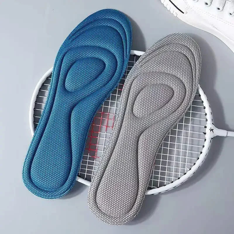 2 Pairs Memory Foam Orthopedic Insoles for Shoes Antibacterial Deodorization Sweat Absorption Insert Sport Shoes Running Pads