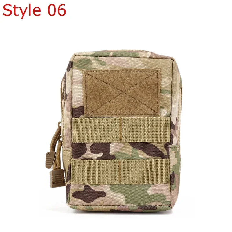 Molle waist bag, men's mobile phone bag, camping EDC bag