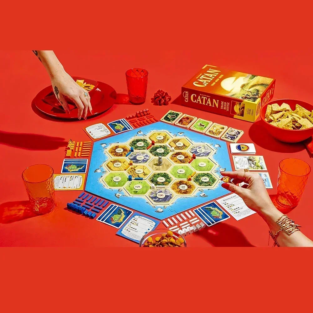 Catan Board Game Puzzle Leisure Toy Game Card Edition Playing Games 2-8 People Party Card Games