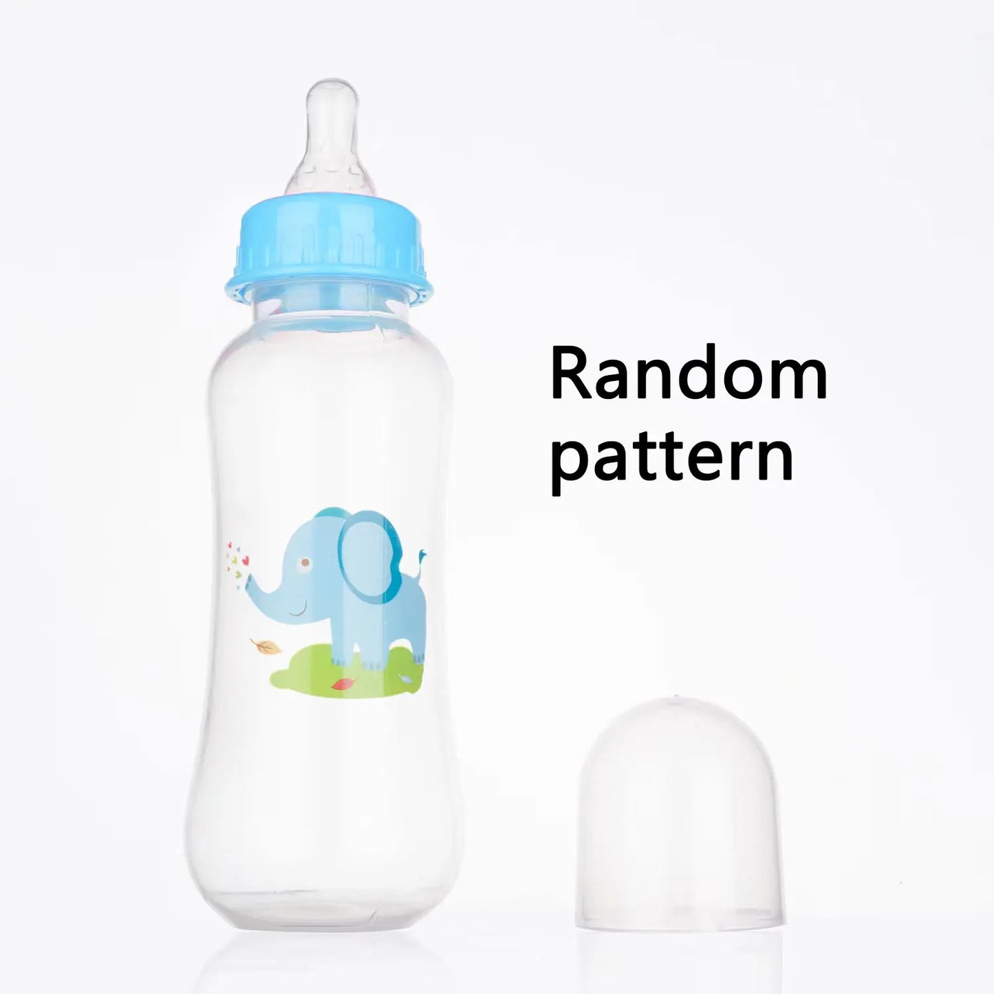 1PCS 150/250 ml baby petal-shaped pacifier feeding bottle, 5.5 cm caliber, PP bottle, drop resistant