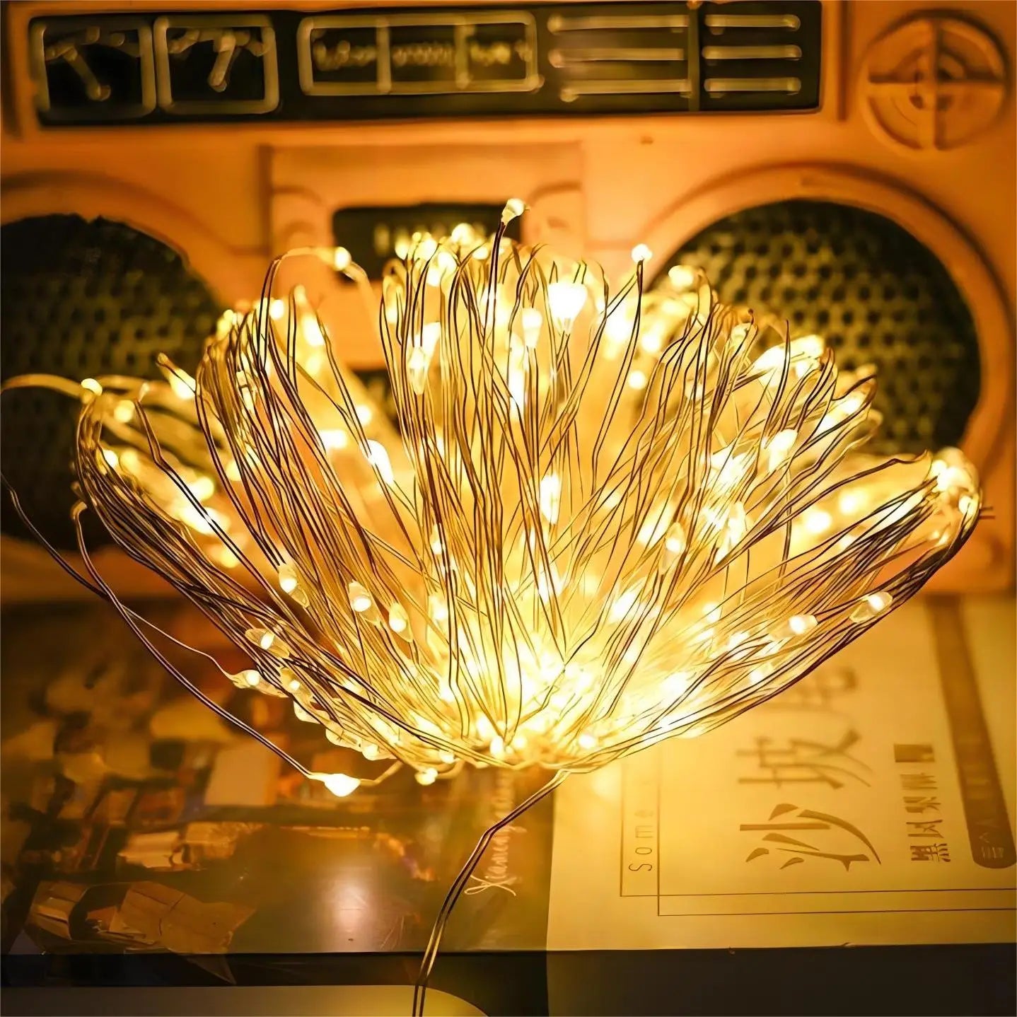 Warm White 5M 50LED Copper Wire String Light Use For Decoration