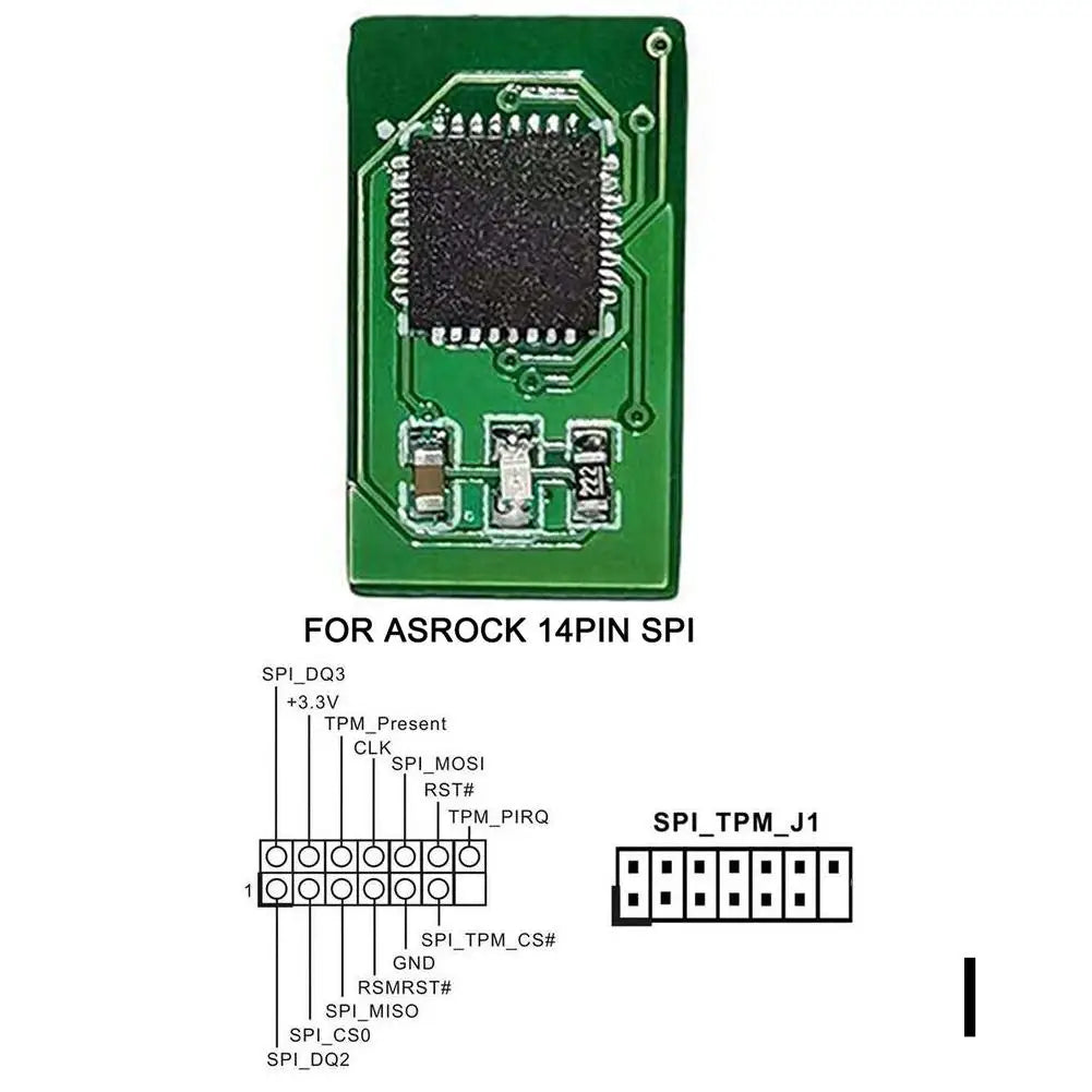 Newest TPM 2.0 Encryption Security Module Remote Card Supports Version 2.0 12 14 18 20-1pin Pin Support Multi-brand Motherboard