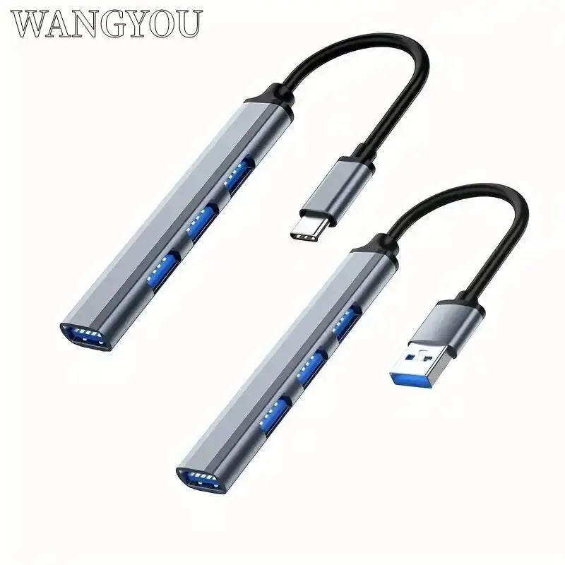 Mobile Phone Computer Type C One Drag Four Expanders High Speed Transmission USB Dock Multi Function Wire Divider