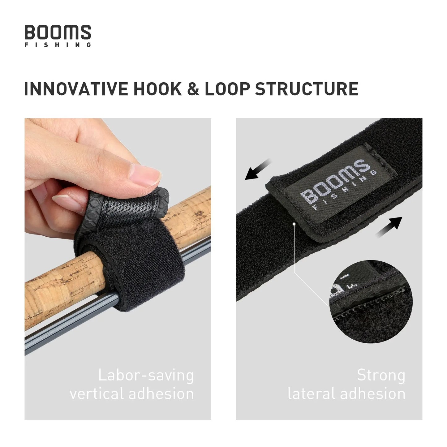 Booms Fishing RS3 Lure Fishing Rod Holder Belt Strap With Rod Tie Suspenders Wrap Fishing Tackle Boxes Tools Box Accessories