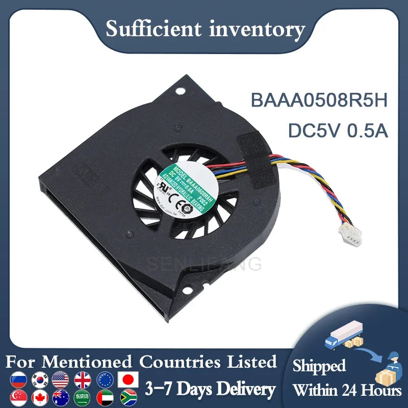 Genuine New Suitable for AVC BAAA0508R5H DC5V 0.5 A P002 Four-Wire Cooling Fan