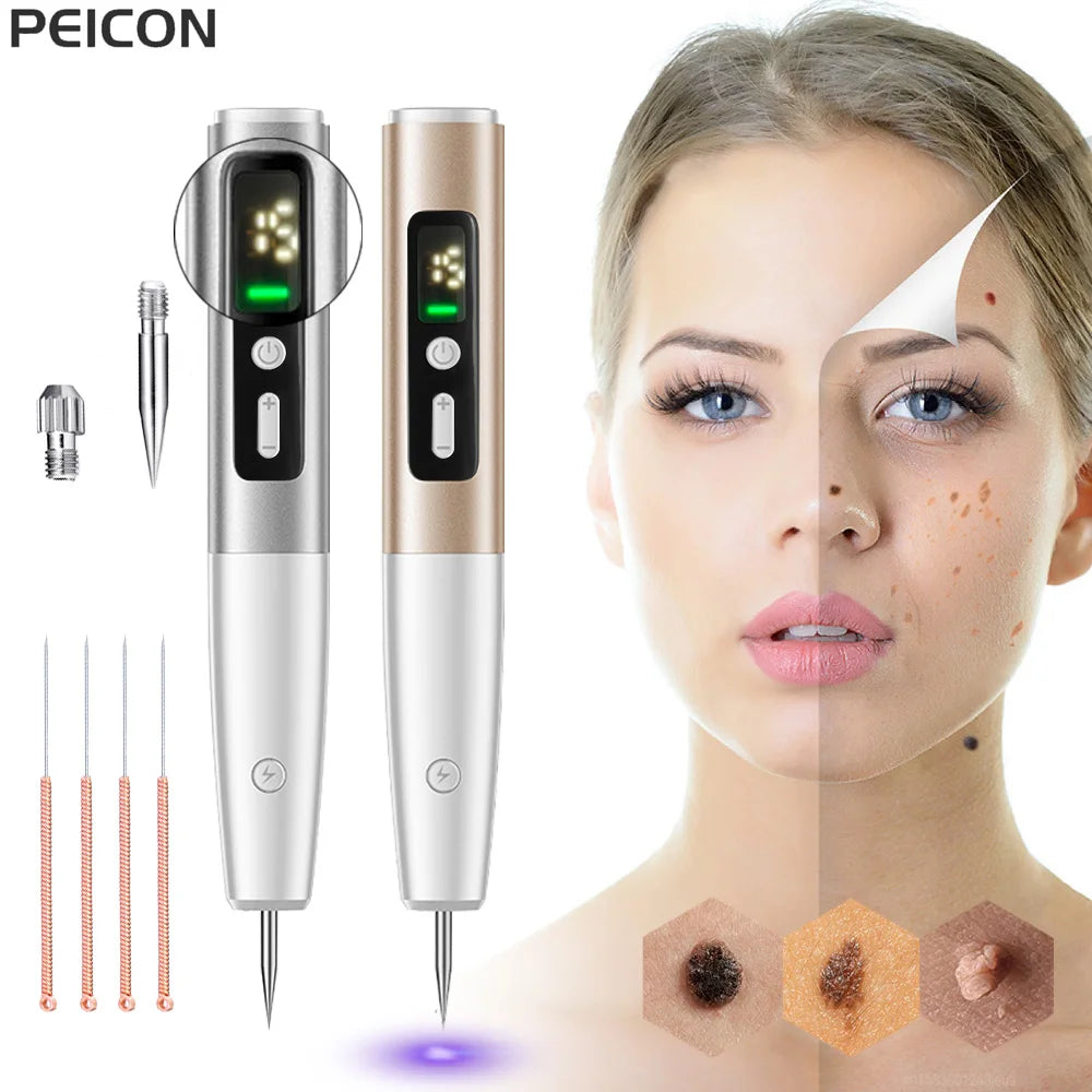 Skin Tag Remover Laser Plasma Pen Dark Spot Mole Wart Remover Pen Electric Tattoo Freckle Nevus Black Spots Skin Tag Removal