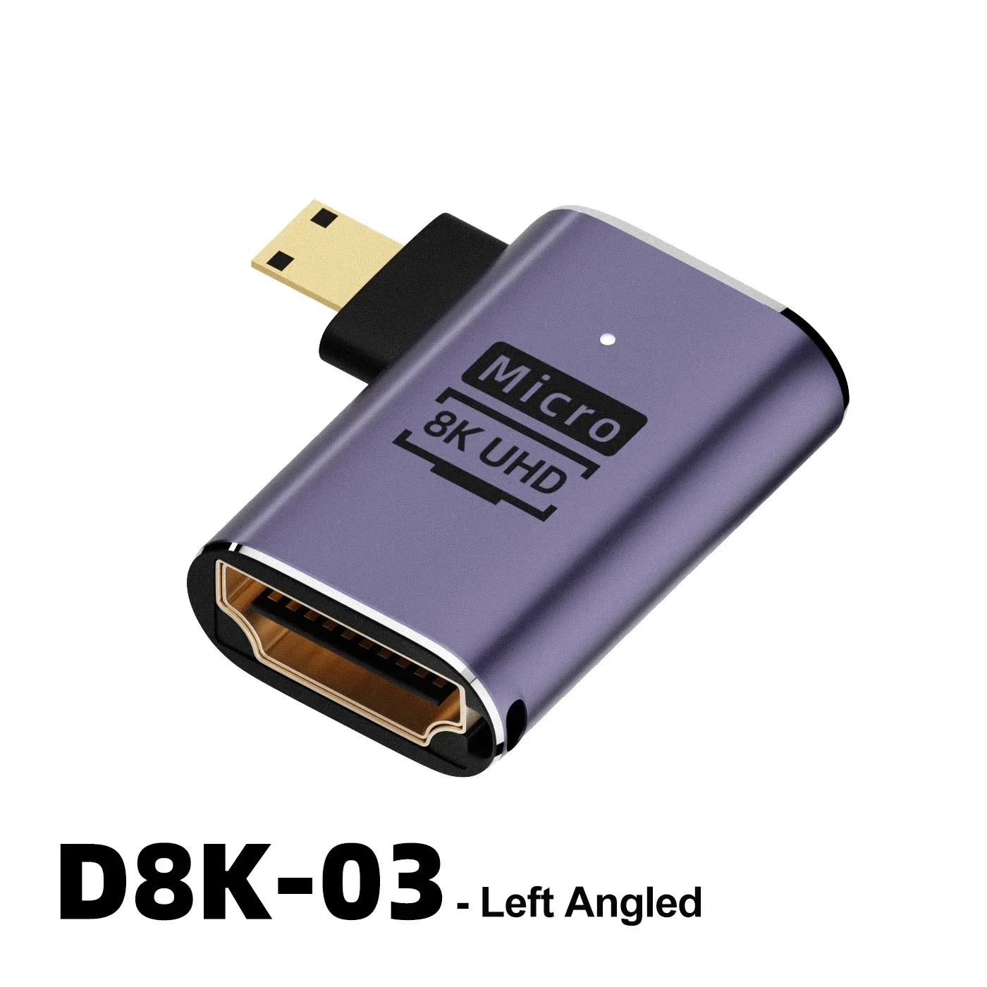 HDMI-Compatible Adapter 90 270 Degree Right Angle Male to Female Converter 8K HD Connector Mini / Micro HDMI-compatible Extender