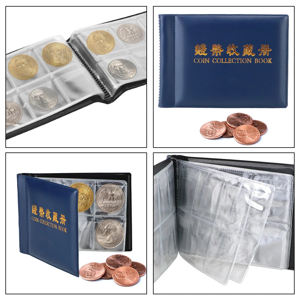 Multi-kinetic Coin Collection Gifts PVC Coins Collection Book  For Collector

 Coin Collectors Coin Album