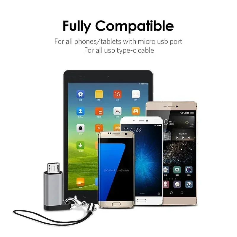 Type C Adapter USB C To Micro To Mini USB Female Converters For iPhone 14 13 Xiaomi Samsung For Lightning Male Charger Adapter