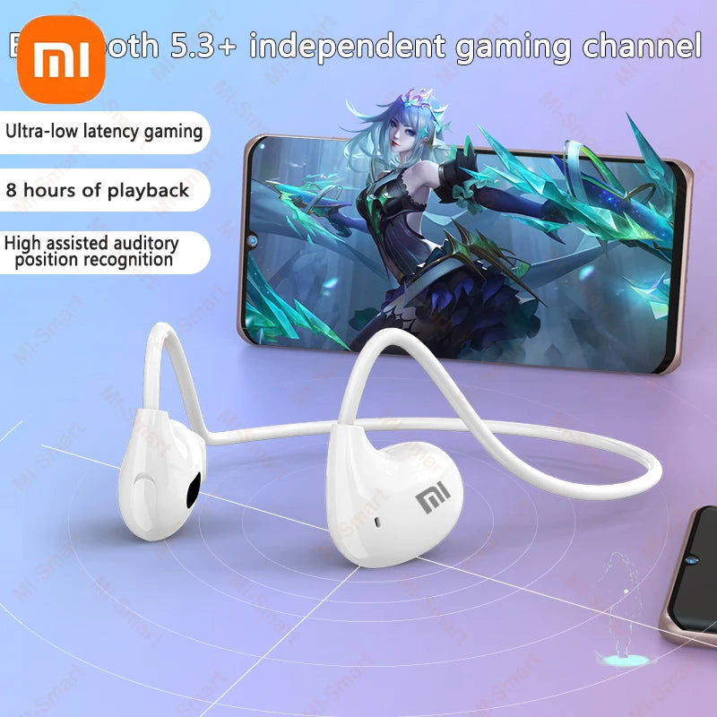 Xiaomi Wireless Bluetooth 5.3 Headphones Bone Conduction Waterproof Headset Stereo Over-Ear Sports Earphones Earbuds with Mic